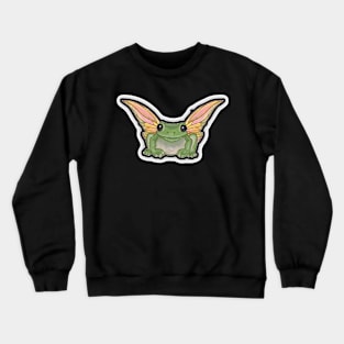 cute, pretty, fairy frog sticker Crewneck Sweatshirt